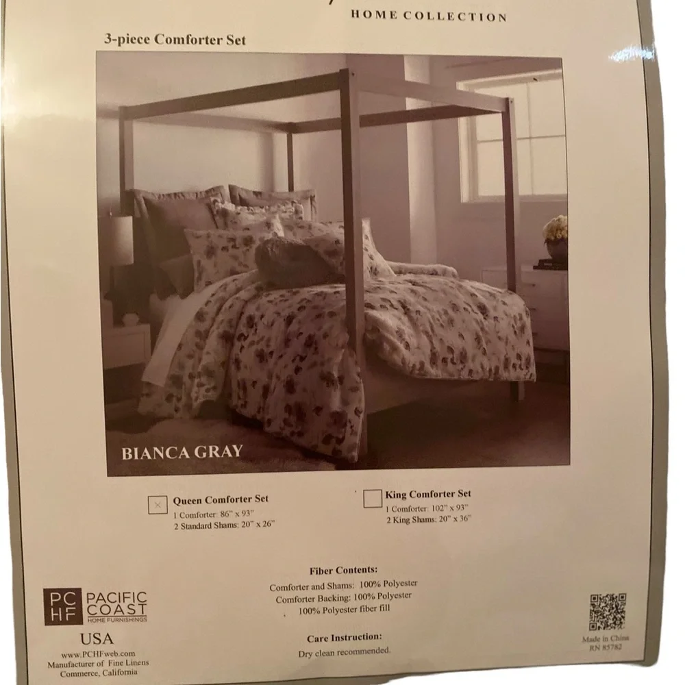 Sherry Kline Queen Floral Comforter Set